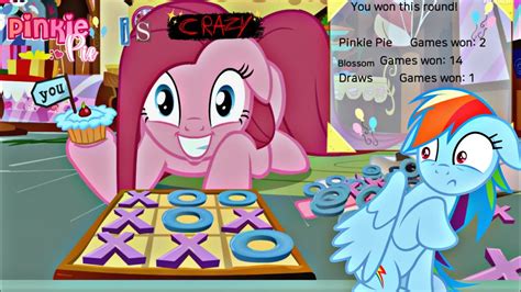 pinkie pie and pinkie pie|pinkie pie pink tac toe.